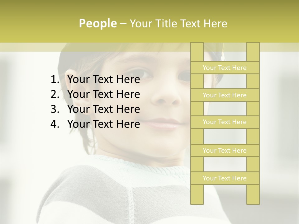 Son Face Boy PowerPoint Template