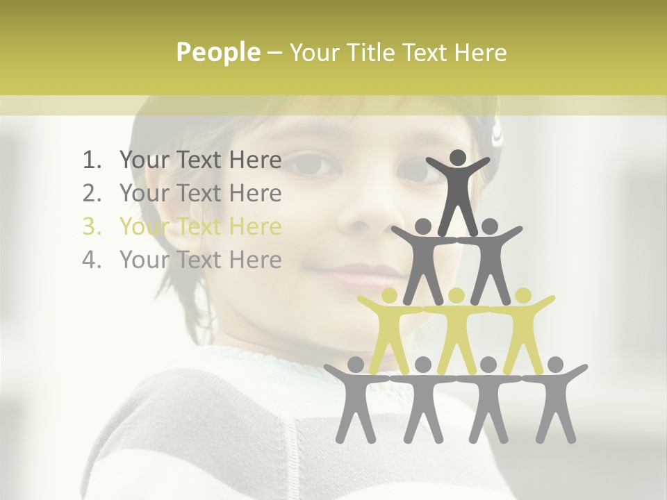 Son Face Boy PowerPoint Template