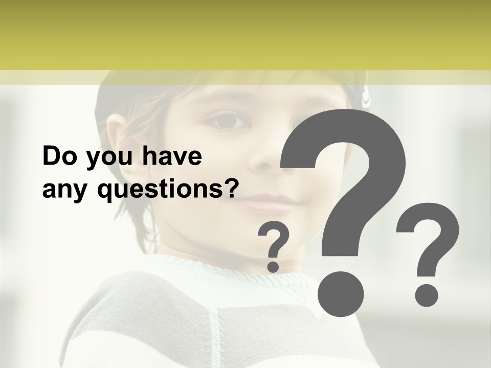 Son Face Boy PowerPoint Template