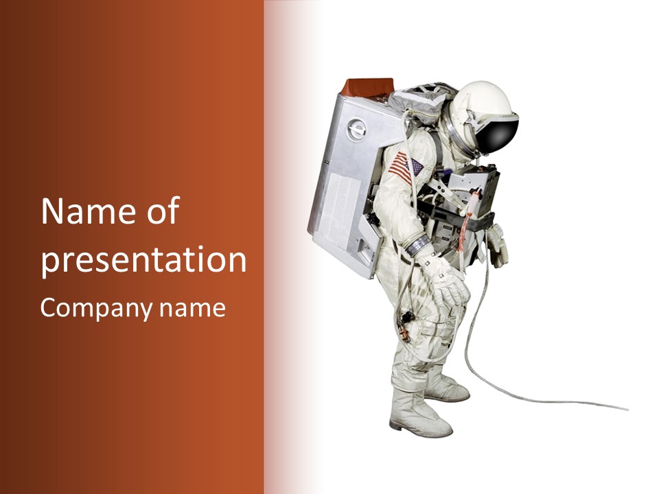 Spacesuit Occupation Gloves PowerPoint Template