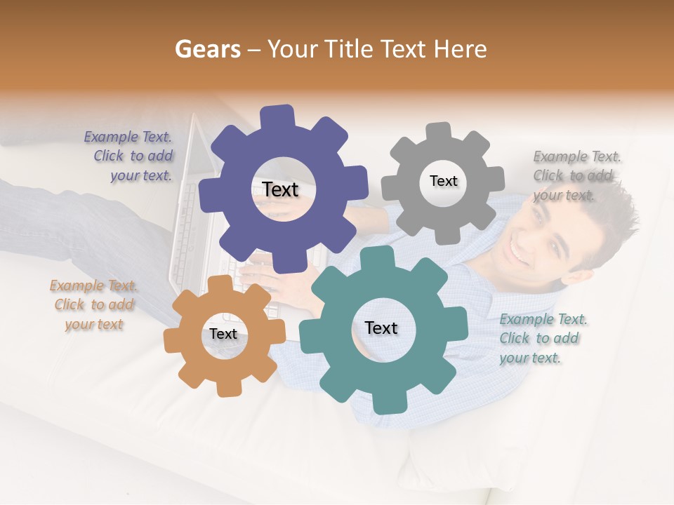 Person Wireless Web PowerPoint Template