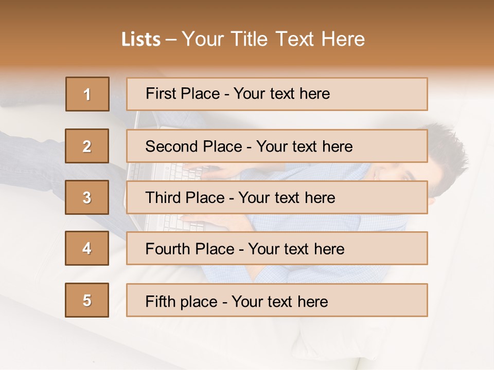 Person Wireless Web PowerPoint Template