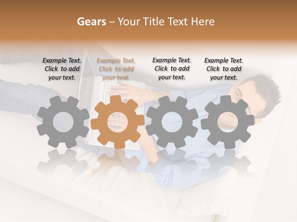 Person Wireless Web PowerPoint Template