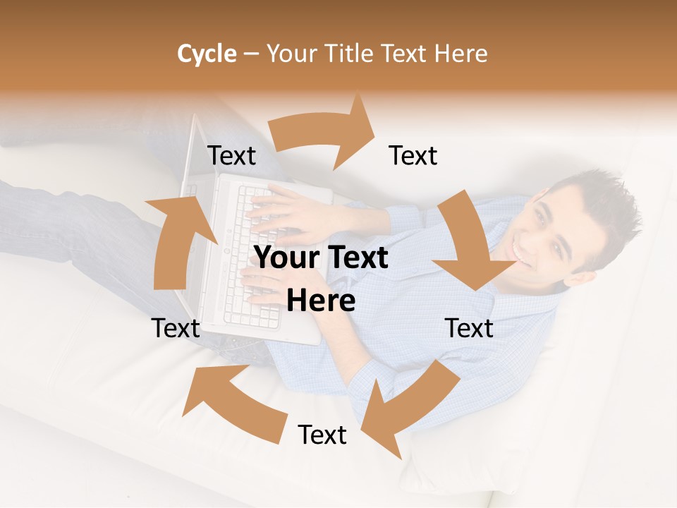 Person Wireless Web PowerPoint Template