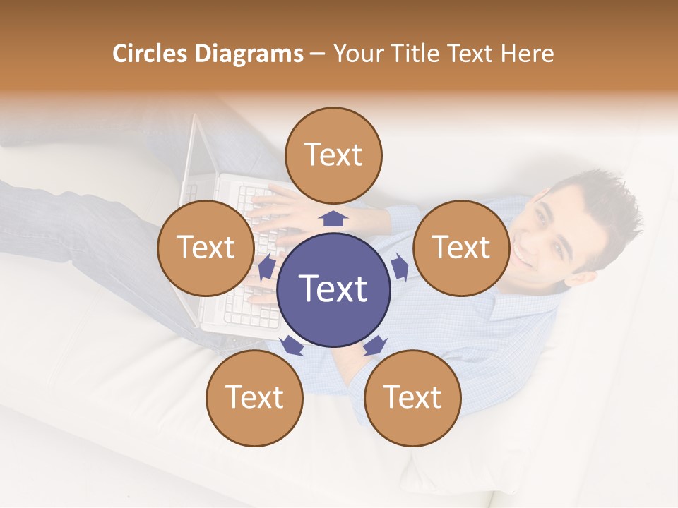 Person Wireless Web PowerPoint Template