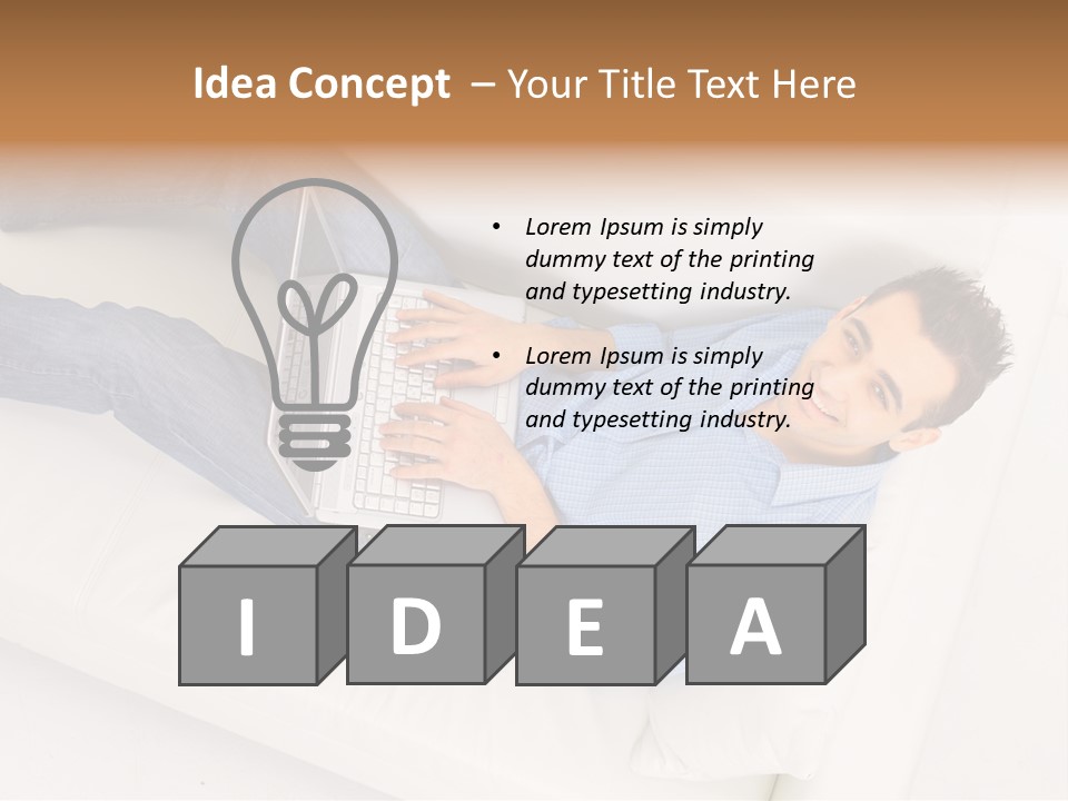 Person Wireless Web PowerPoint Template