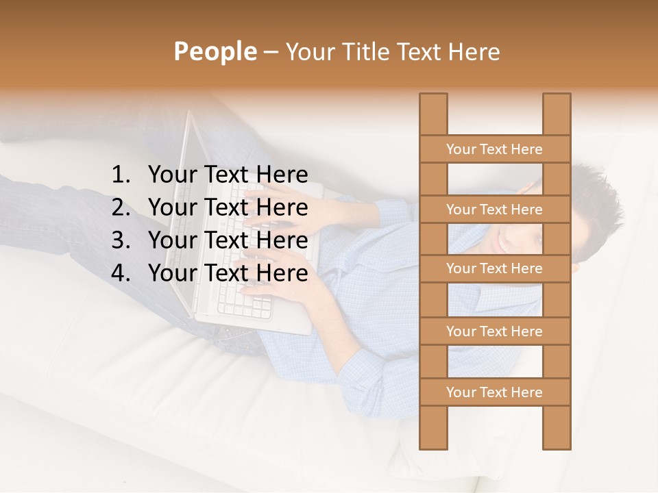 Person Wireless Web PowerPoint Template