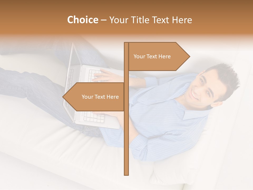 Person Wireless Web PowerPoint Template