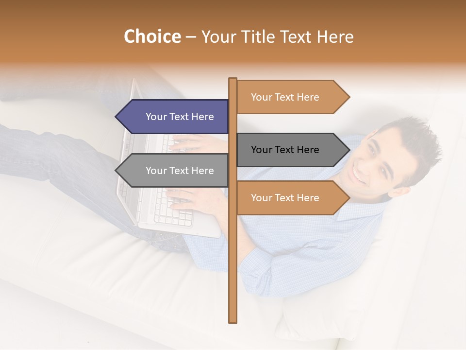 Person Wireless Web PowerPoint Template