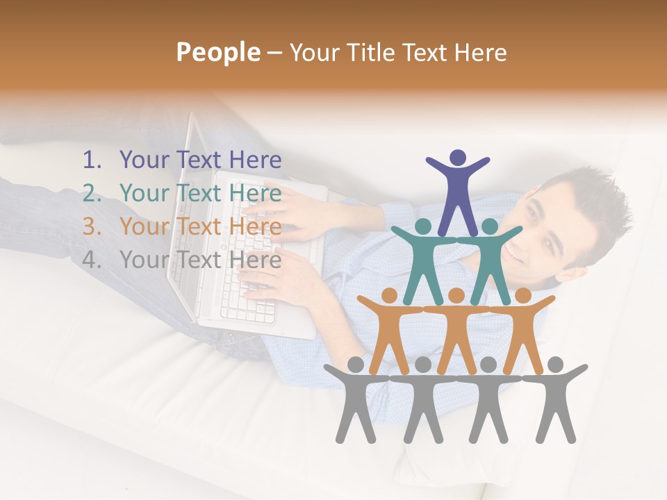 Person Wireless Web PowerPoint Template