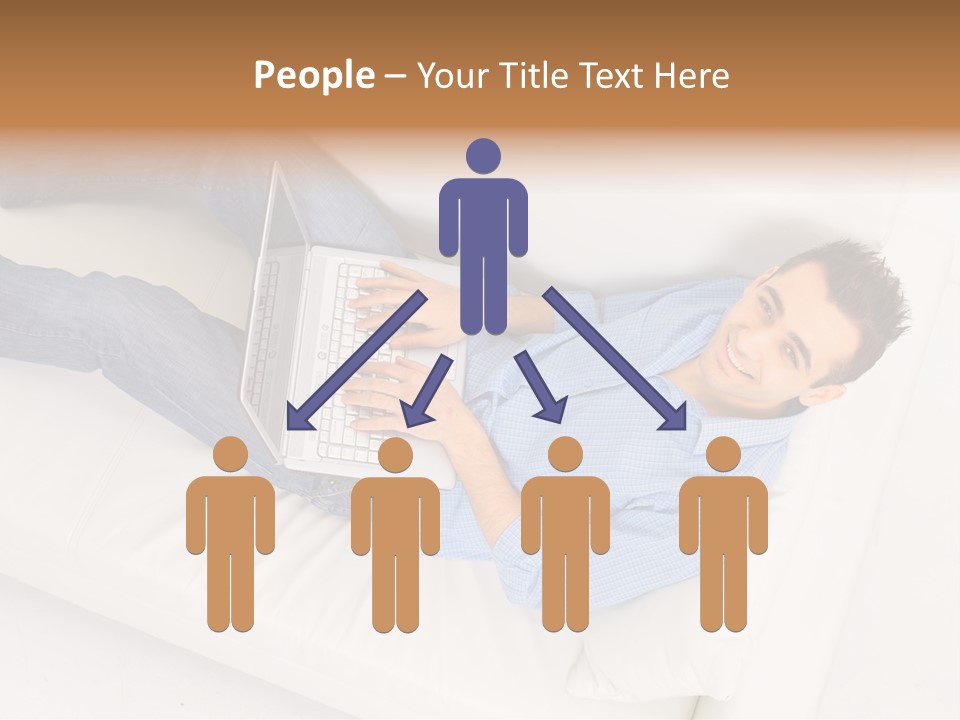 Person Wireless Web PowerPoint Template