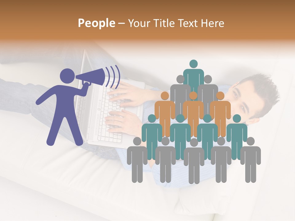 Person Wireless Web PowerPoint Template