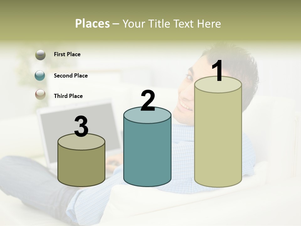 Home Behind Blur PowerPoint Template