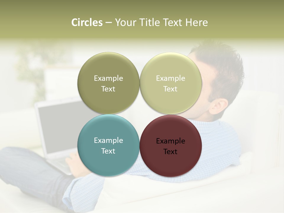 Home Behind Blur PowerPoint Template