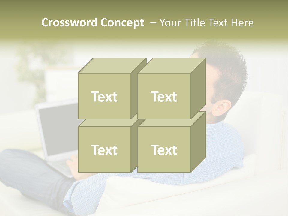 Home Behind Blur PowerPoint Template