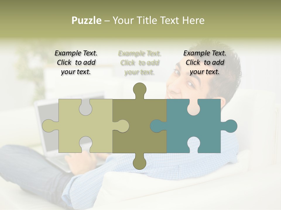 Home Behind Blur PowerPoint Template