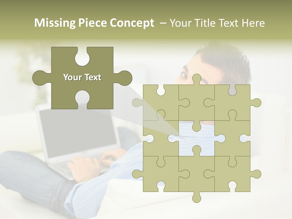 Home Behind Blur PowerPoint Template