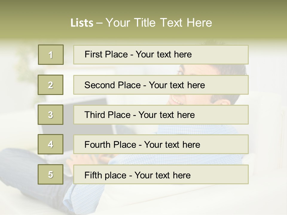 Home Behind Blur PowerPoint Template
