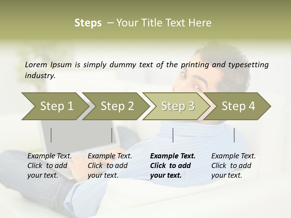 Home Behind Blur PowerPoint Template