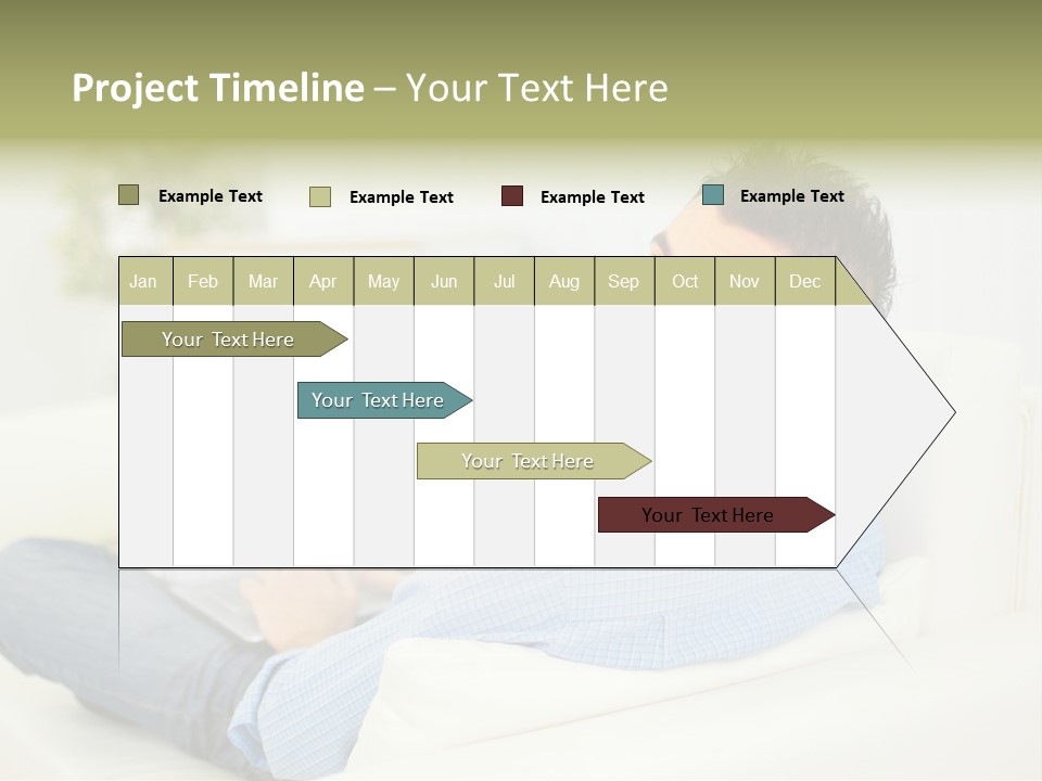 Home Behind Blur PowerPoint Template