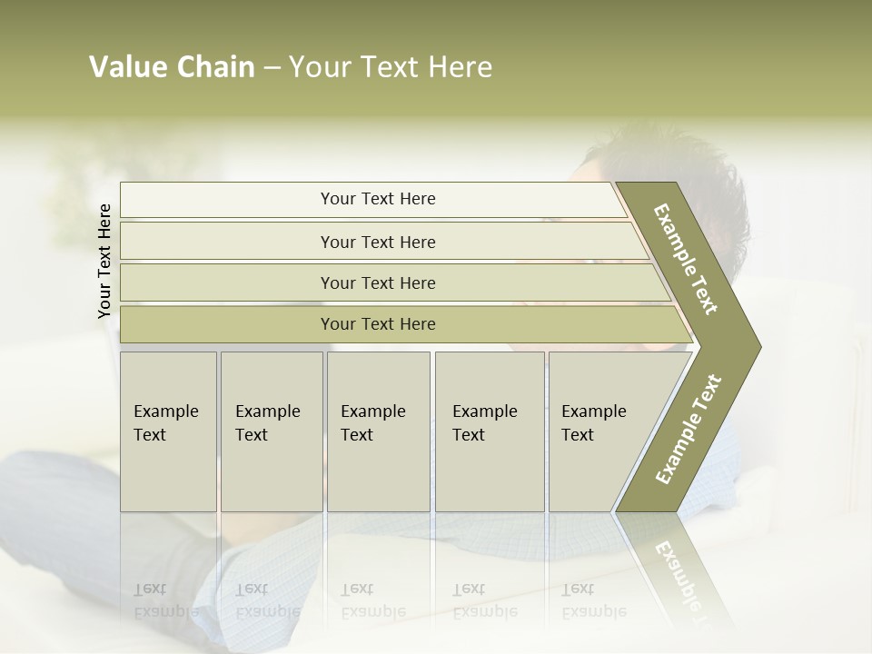 Home Behind Blur PowerPoint Template