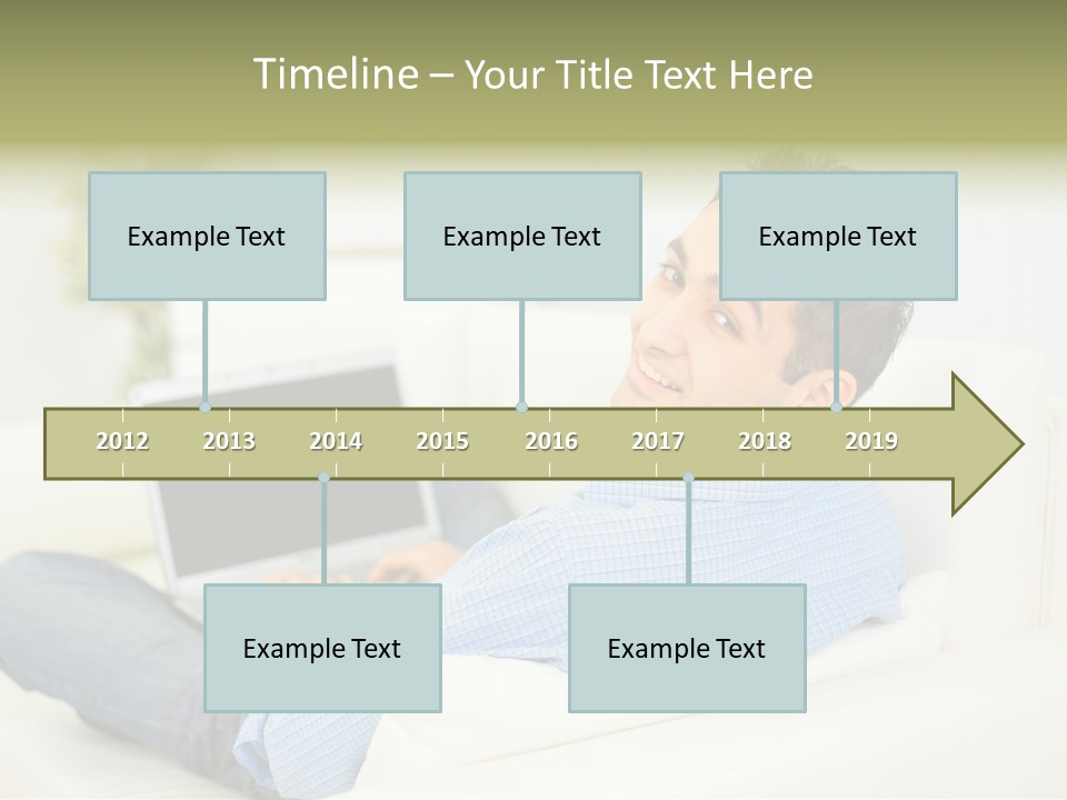 Home Behind Blur PowerPoint Template