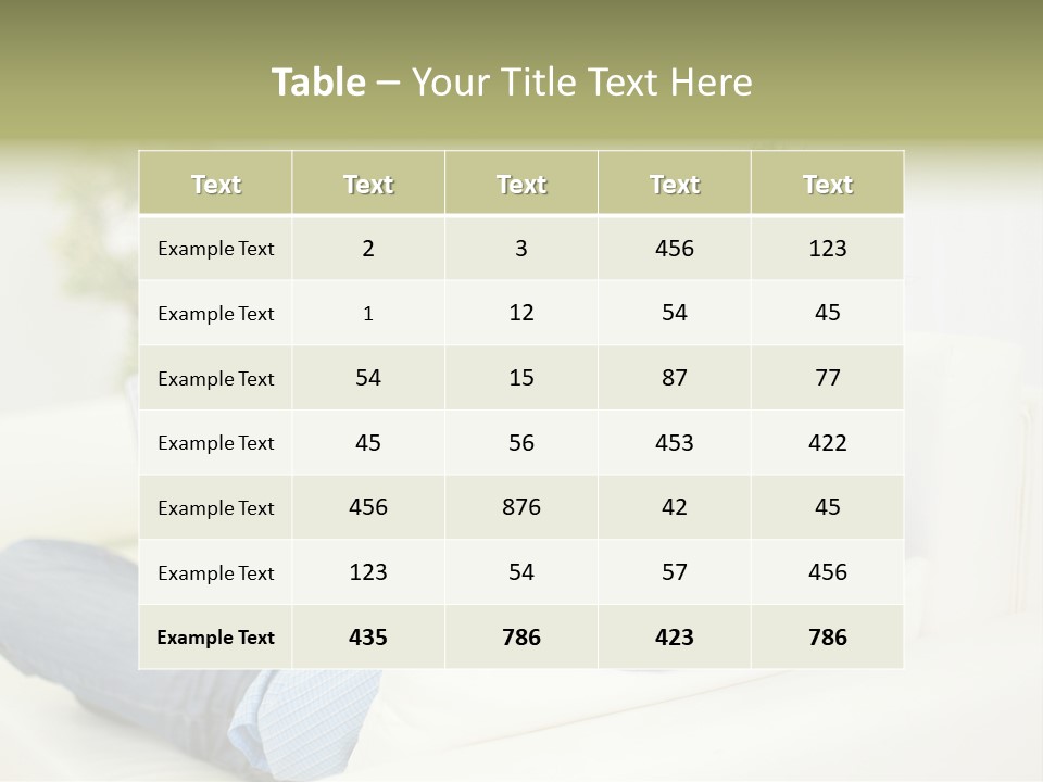 Home Behind Blur PowerPoint Template
