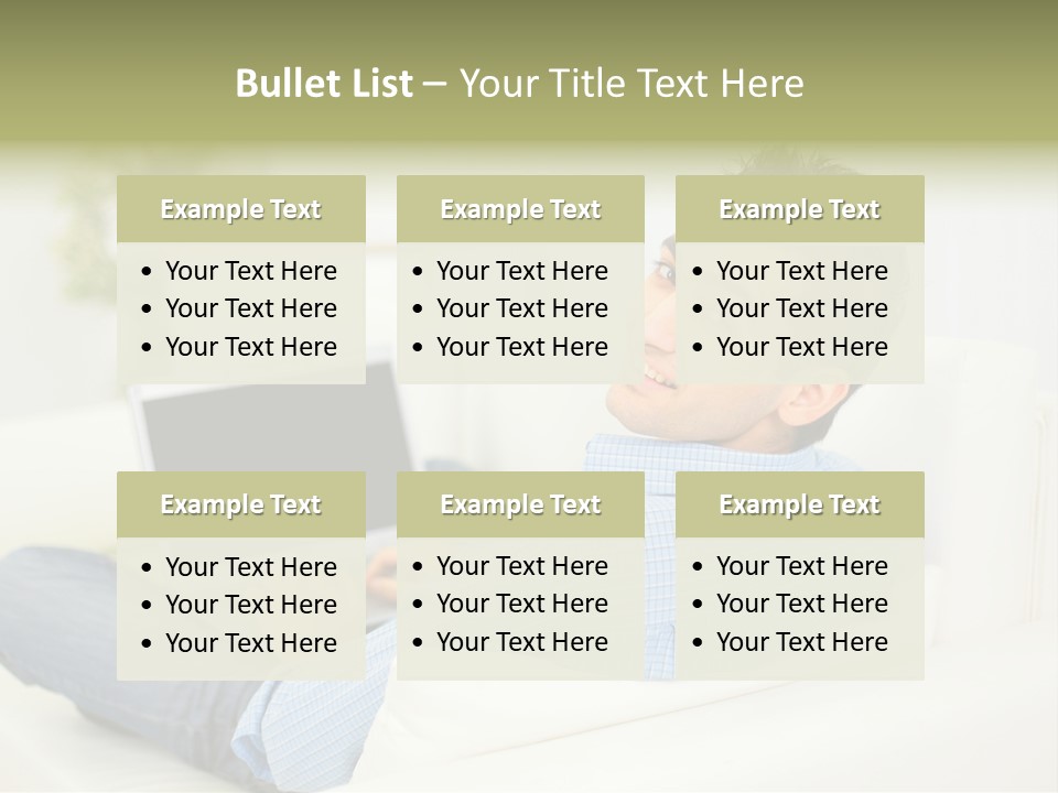 Home Behind Blur PowerPoint Template