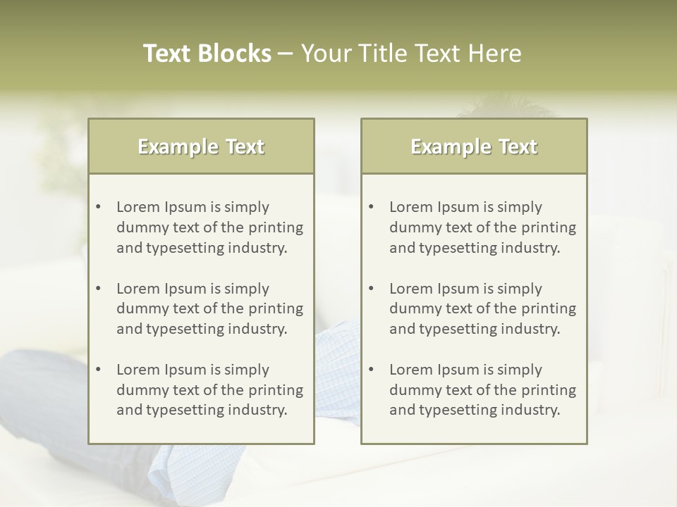 Home Behind Blur PowerPoint Template