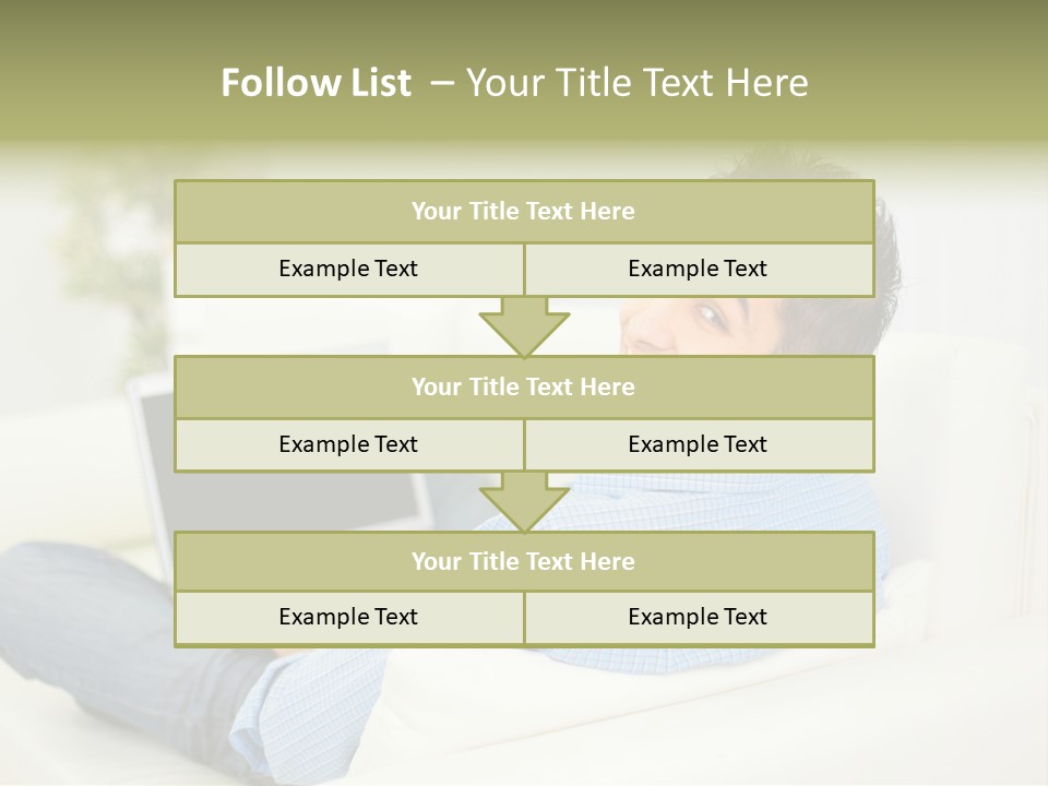 Home Behind Blur PowerPoint Template