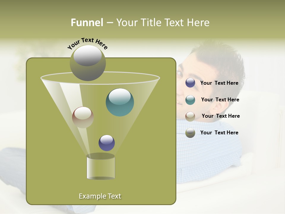 Home Behind Blur PowerPoint Template