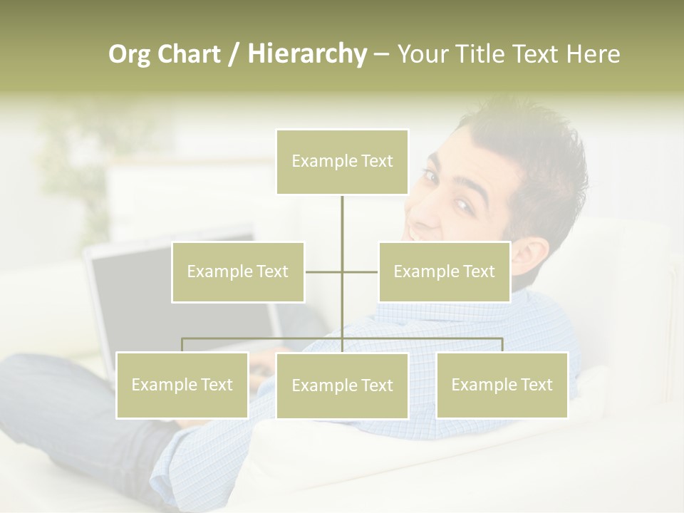 Home Behind Blur PowerPoint Template