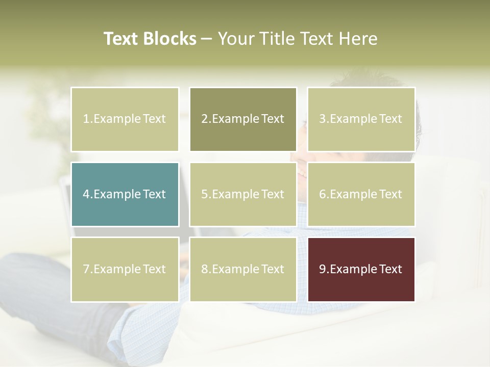 Home Behind Blur PowerPoint Template