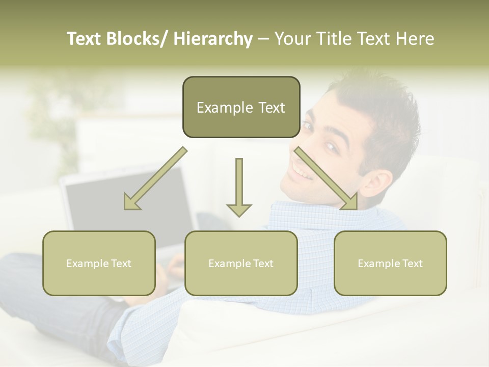 Home Behind Blur PowerPoint Template