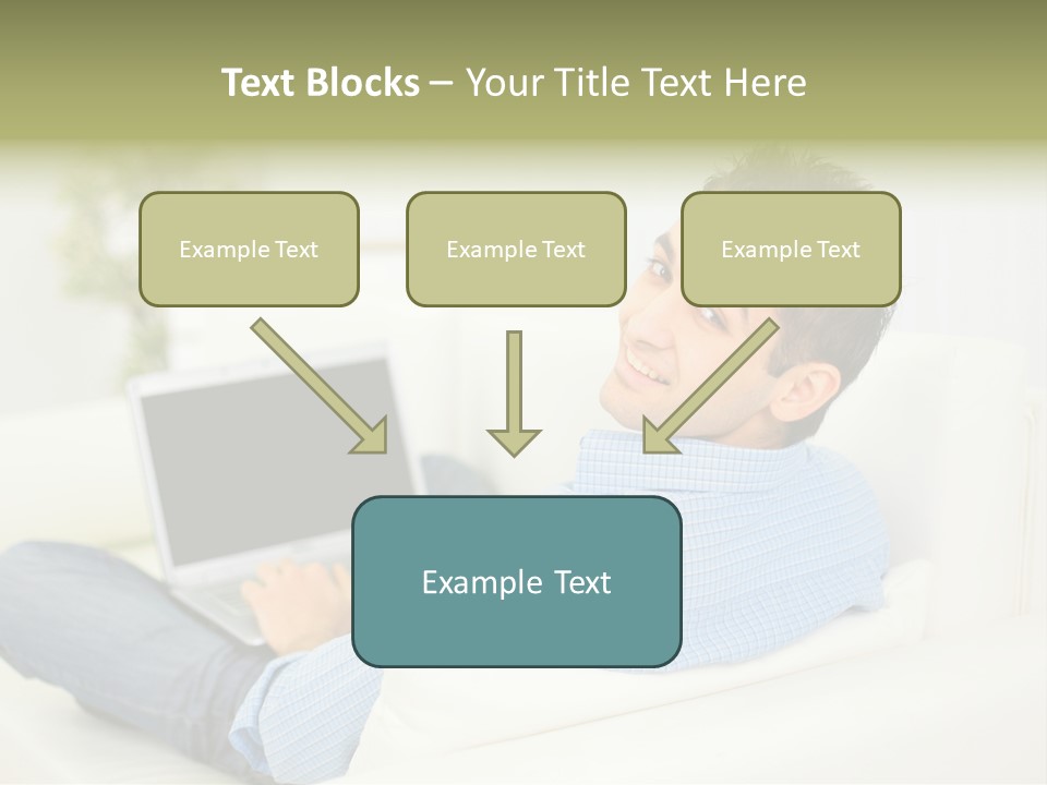 Home Behind Blur PowerPoint Template