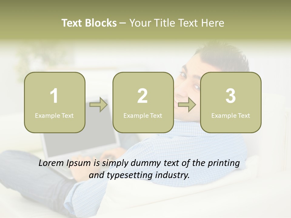 Home Behind Blur PowerPoint Template