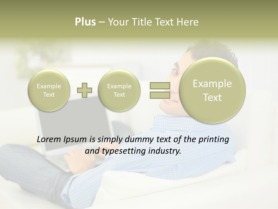 Home Behind Blur PowerPoint Template