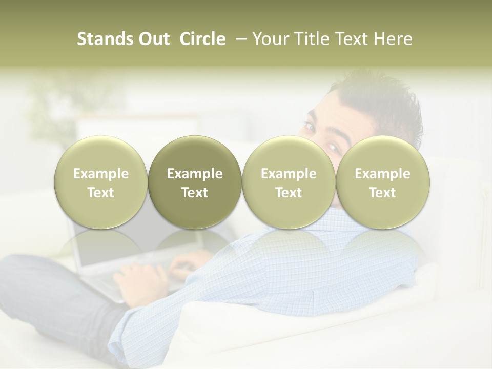 Home Behind Blur PowerPoint Template