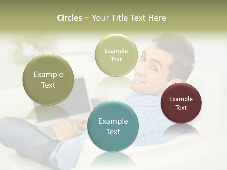 Home Behind Blur PowerPoint Template