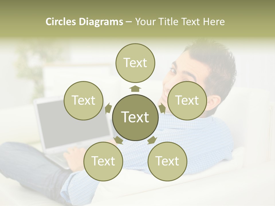 Home Behind Blur PowerPoint Template