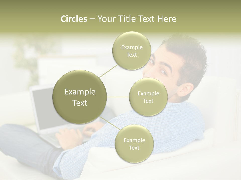 Home Behind Blur PowerPoint Template