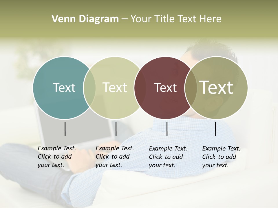 Home Behind Blur PowerPoint Template