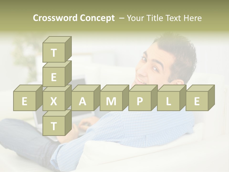 Home Behind Blur PowerPoint Template