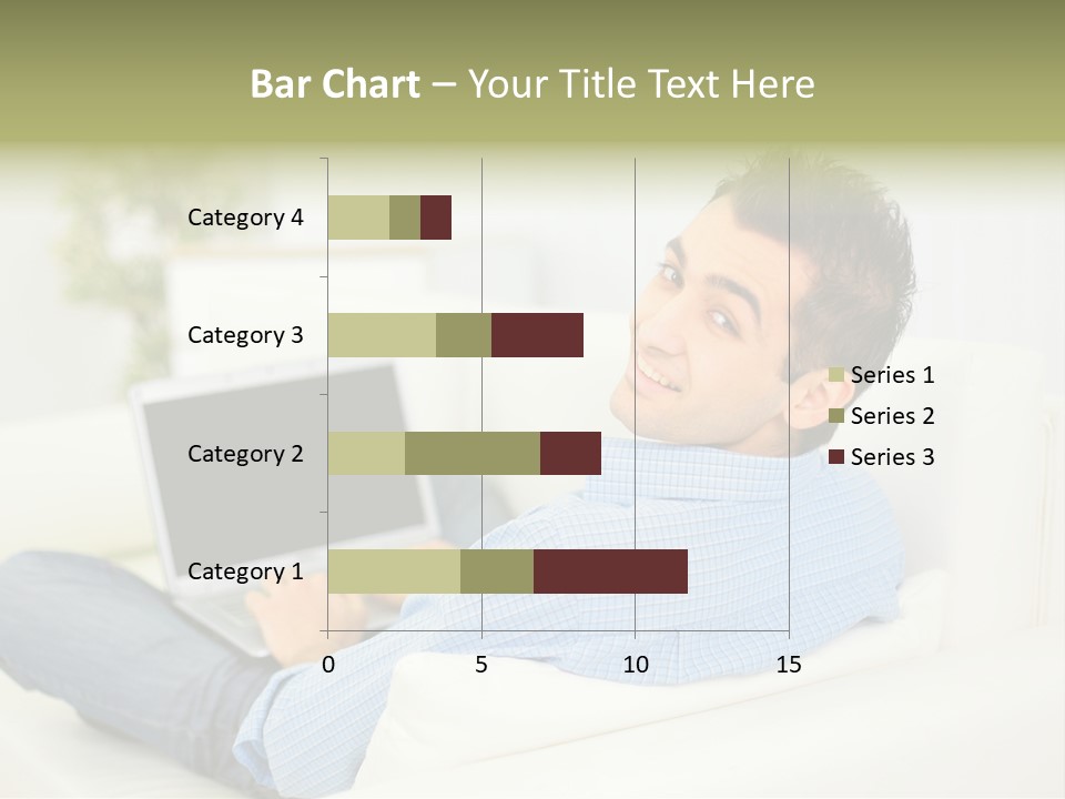 Home Behind Blur PowerPoint Template