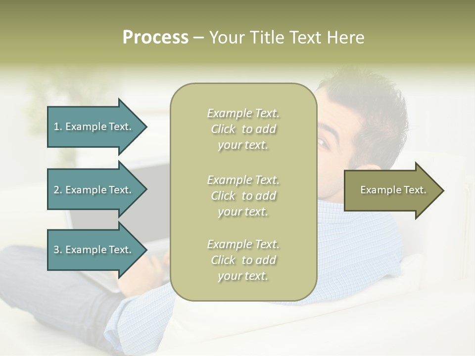 Home Behind Blur PowerPoint Template