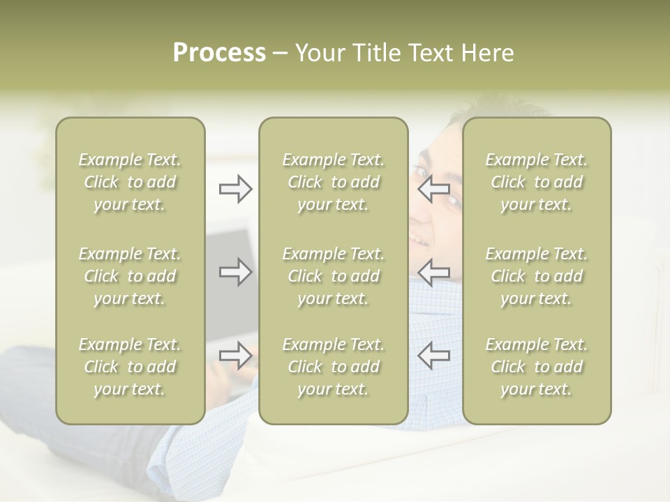Home Behind Blur PowerPoint Template