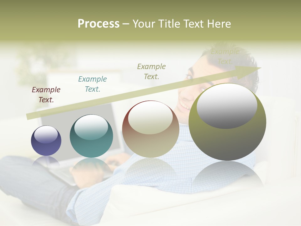 Home Behind Blur PowerPoint Template