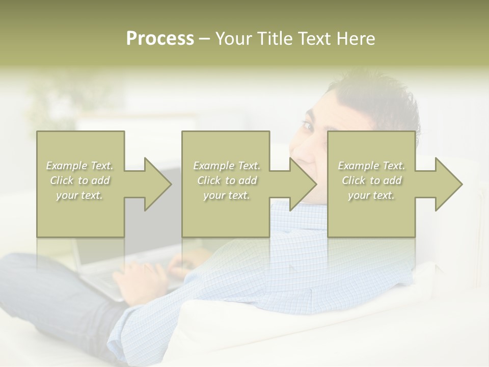 Home Behind Blur PowerPoint Template