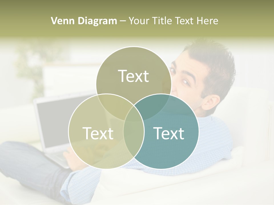 Home Behind Blur PowerPoint Template