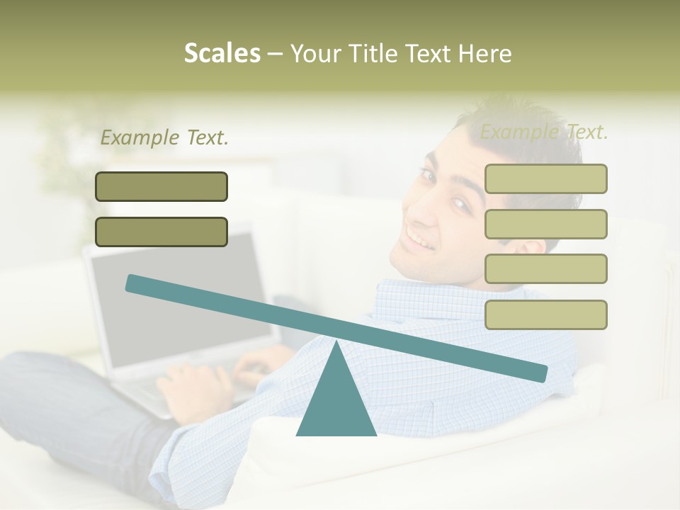 Home Behind Blur PowerPoint Template